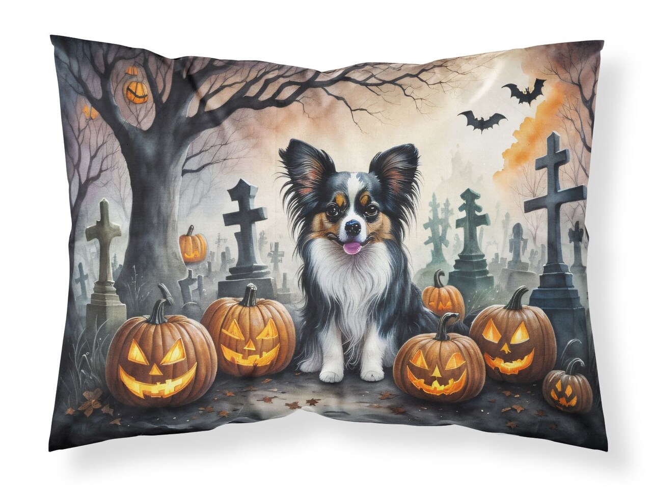 Papillon 30 x 20.5 Inches Spooky Halloween Standard Pillowcase Decorative Artwork
